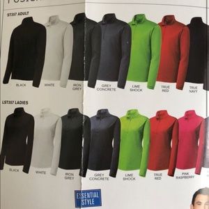 Half zip fitness shirt